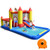 Inflatable Water Slide Castle Kids Bounce House with 480W Blower - Color: Multicolor