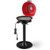 1600W Portable Electric BBQ Grill with Removable Non-Stick Rack-Black & Red - Color: Black & Red