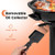 1600W Electric BBQ Grill with Removable Non-Stick Warming Rack - Color: Black