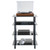 VEVOR 4-Tier AV Media Stand Strengthened Tempered Glass Audio-Video Media Stand – Corner Shelf