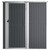 vidaXL Garden Shed Anthracite Galvanized steel, plastic Large Durable
