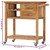 Kitchen Trolley 31.5"x17.7"x35.8" Solid Wood Acacia