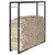vidaXL Firewood Rack Black 39.4"x9.8"x39.4" Steel A949-286288