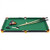 47 Inch Folding Billiard Table with Cues and Brush Chalk -Green