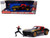 1966 Chevrolet Corvette with Black Widow Diecast Figurine "Avengers" "Marvel" Series 1/24 Diecast M F977-31749