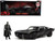 Batmobile Matt Black with Lights with Batman Diecast Figurine "The Batman" (2022) Movie "DC Comics"