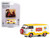 1971 Volkswagen Type 2 Panel Van Yellow and White with Red Interior "Percevel Circus" "Norman Rockw F977-54080F