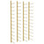 vidaXL Wall Mounted Wine Rack for 24 Bottles 2 pcs Gold Iron