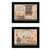 Set Of Two Wash Room 2 Black Framed Print Bathroom Wall Art N270-407137