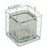 5.5" White and Clear Wire Basket Glass Jar N270-488164