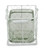 5.5" White and Clear Wire Basket Glass Jar N270-488164