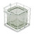 5.5" White and Clear Wire Basket Glass Jar N270-488164