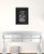 Vintage Chalkboard Flowers Black Framed Print Wall Art N270-407654