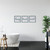Set Of 3 Blue Hang Brush Wash Framed Wall Art N270-380893