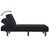  Chaise Longue Black Velvet (100% polyester), plywood Medium A949-352829