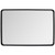 Rectangular Wall Mount Bathroom Mirror Vanity Mirror-L - Color: Black - Size: L