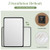 Rectangular Wall Mount Bathroom Mirror Vanity Mirror-L - Color: Black - Size: L