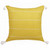 20" X 20" Mustard Linen Striped Zippered Pillow