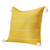 20" X 20" Mustard Linen Striped Zippered Pillow