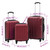Hardcase Trolley Set 3 pcs Wine Red