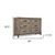56" Brown Solid Wood Six Drawer Double Dresser