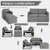Convertible L-Shaped Sectional Sofa Couch with Reversible Chaise-Green