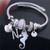 Alloy Seahorse and Seashell Decorated High Fashion Women Bangle - White