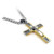 Keepsake Cross Pendant With A Curb Chain For Men 18kt Gold Plated