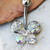316L Stainless Steel Art of Brilliance Butterfly Gleam Navel Ring