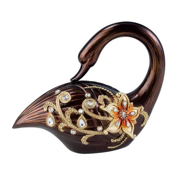 10" Bronze And Gold Polyresin Dove Statue Sculpture N270-468279