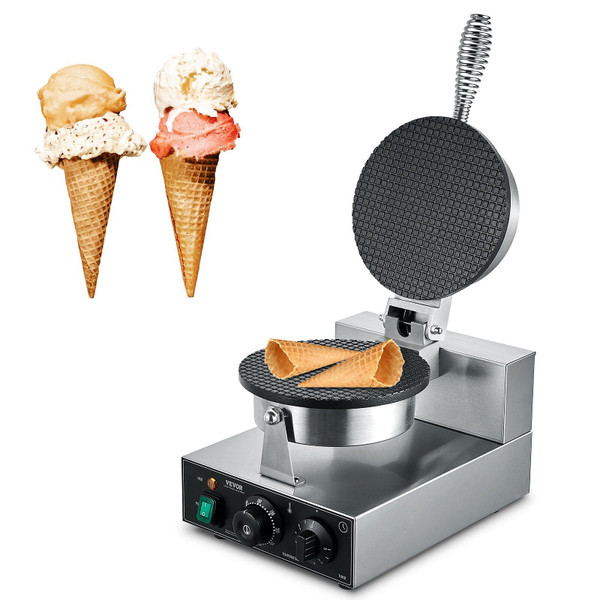 VEVOR Electric Ice Cream Cone Maker Commercial Waffle Cone Egg Roll 1230W E415-SYBJLTTHFBJDEUE83V1