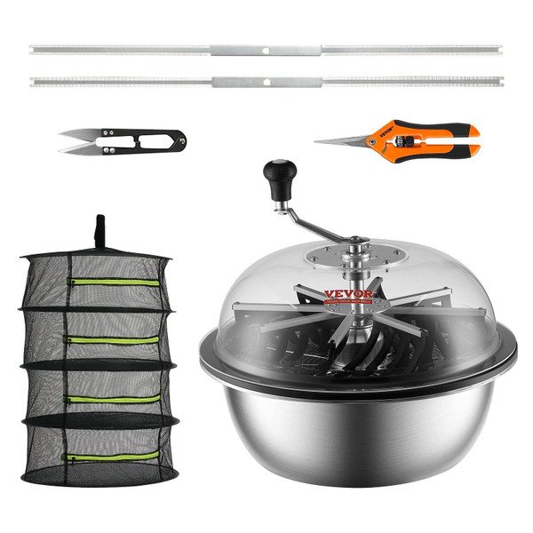 VEVOR Leaf Bowl Trimmer, 19'' Trimmer Bowl, Manual Bud Trimmer with Stainless-Steel Blades for Twis E415-SDSCJ19YCBXGOPPNNV0