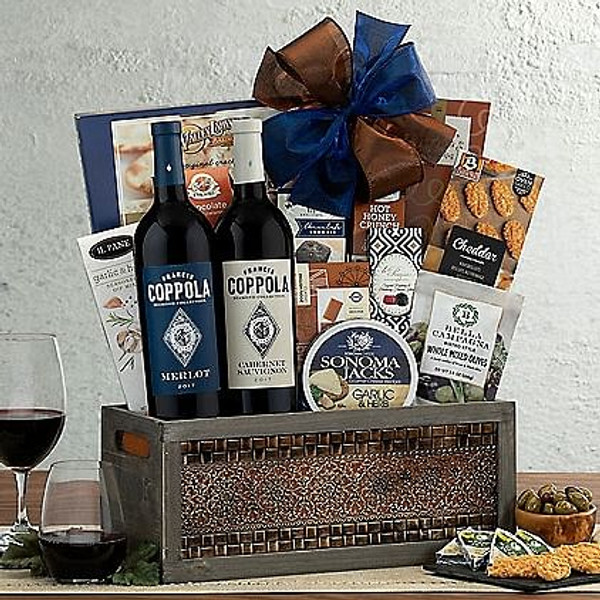 Coppola Diamond Red Duet: Wine Gift Basket