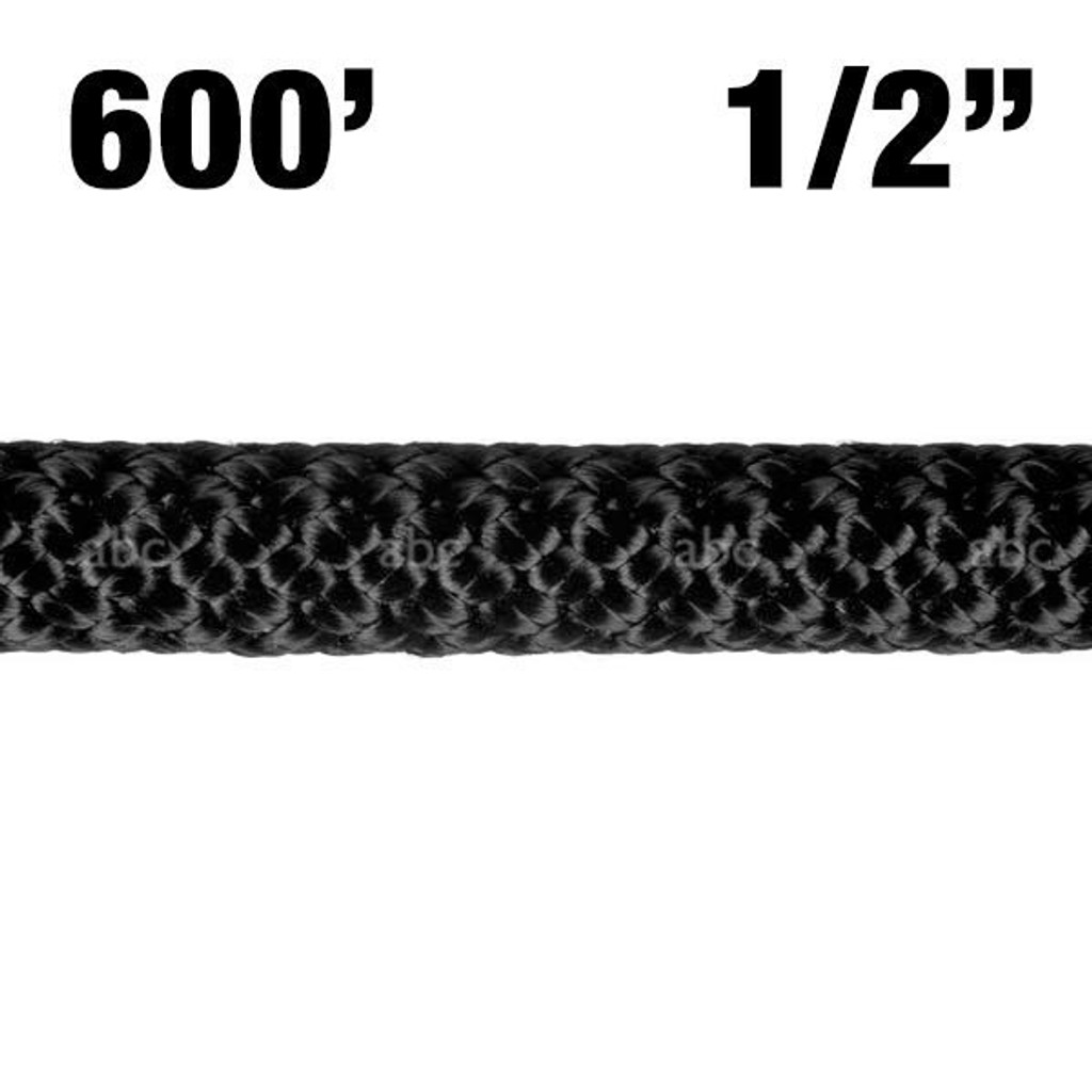 Rope King SBN-12300 Solid Braided Nylon Rope 1/2 inch x 300 feet :  : Home Improvement