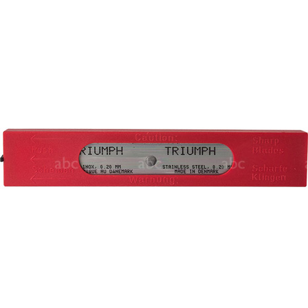 JBF Triumph -- Blades - 6" - Stainless Steel - .20 mm - RED Pack - Pack of 25 - Each