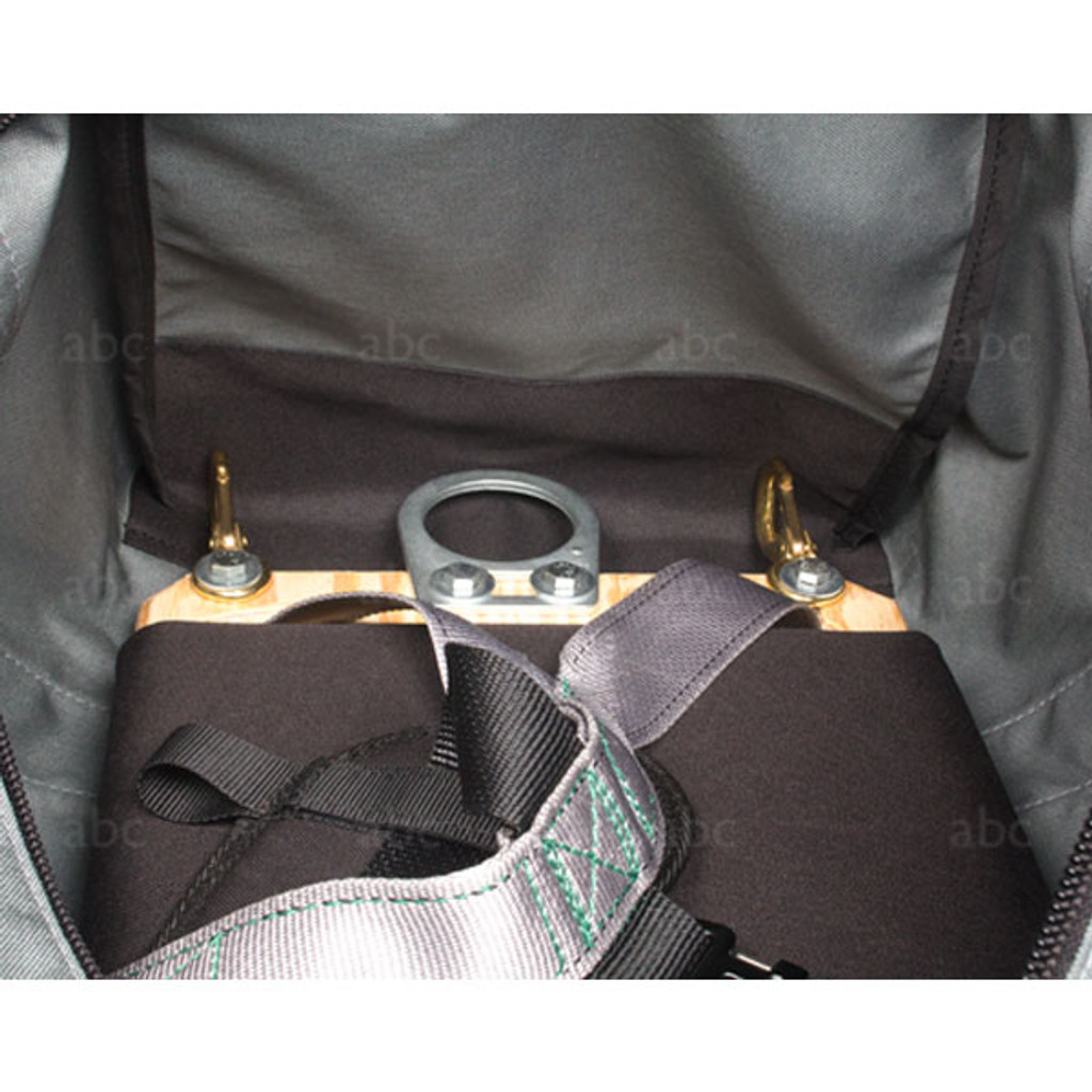 Detail of chair inside Triple Crown Chair and Rope Bag