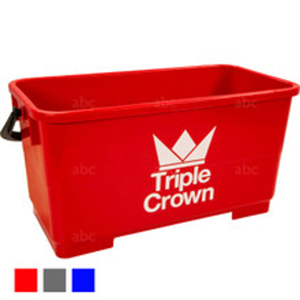 Bucket -- Triple Crown - 6 Gallon Rectangular - Red - Each