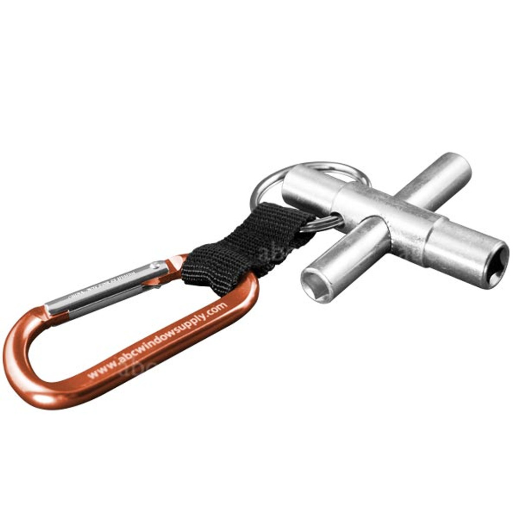 Water Key -- With Key Ring Carabiner - Each