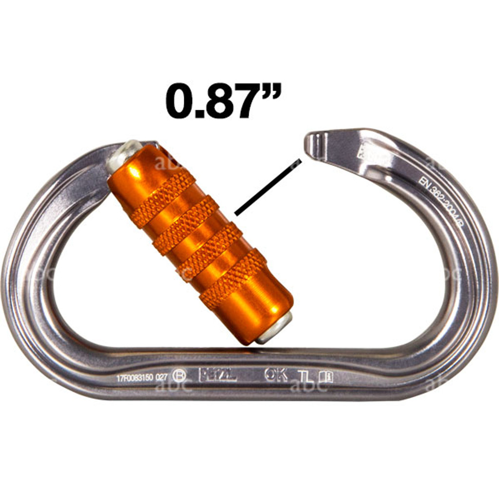 Carabiner - Petzl - OK H Frame - Triact Lock - Aluminum - Oval