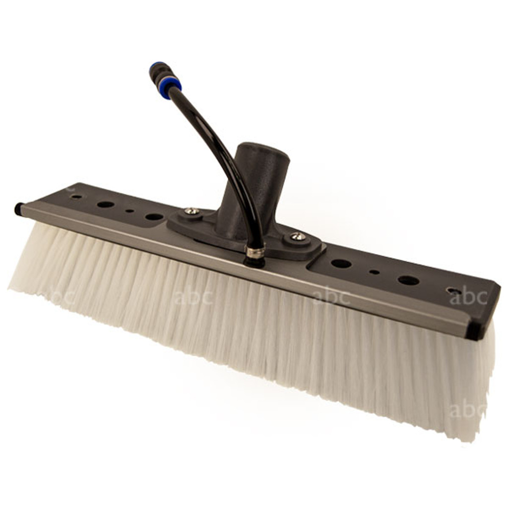 12" Grey Brush Block, Nylon Soft Bristle with Single Rinse bar - side