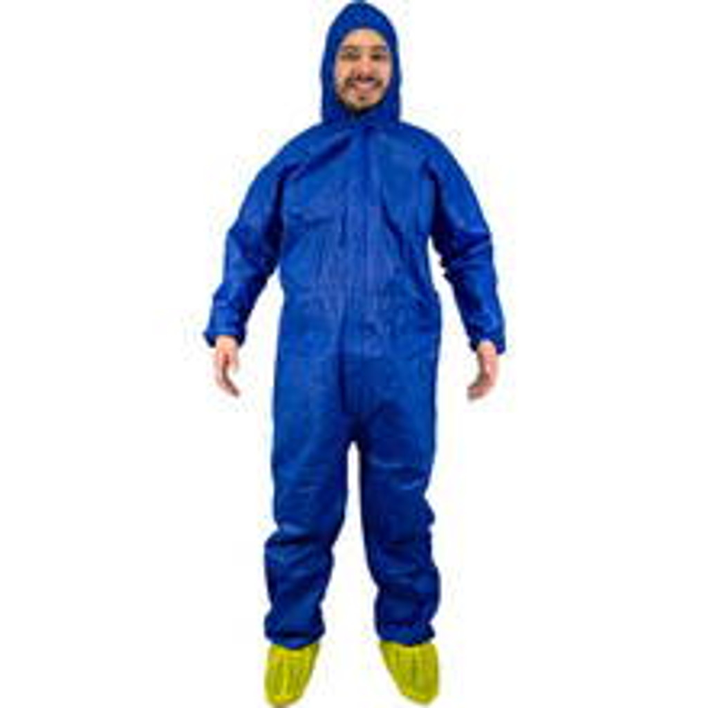 Warrior Protective Disposable Coverall front with hood