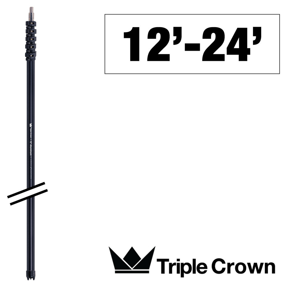 888 pollon  Triple Crown Anti Spin Aluminum Flip Lock Pole | abc Window