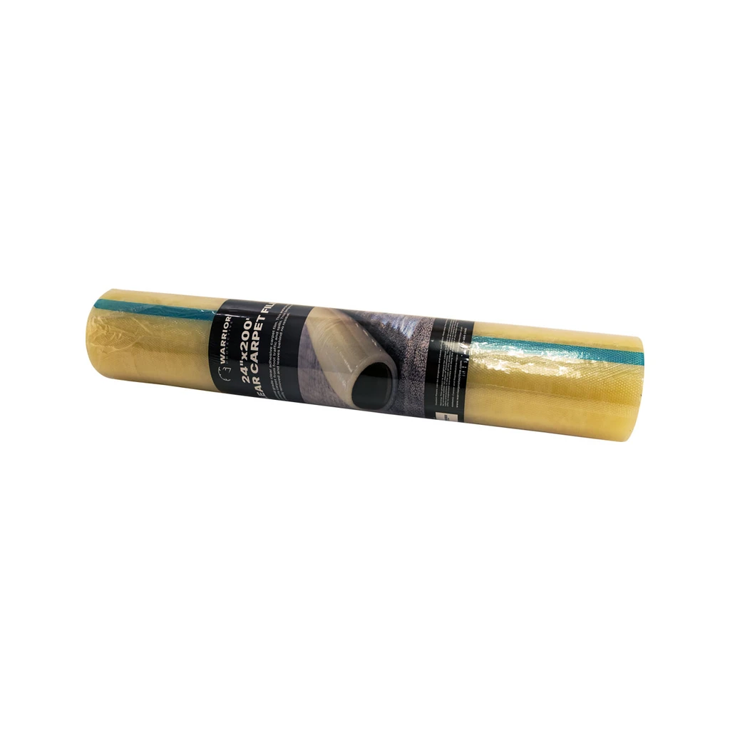 24" - Carpet Protection Self-Adhesive Film, 2.5 Mil.,  200' Roll - Warrior Protective