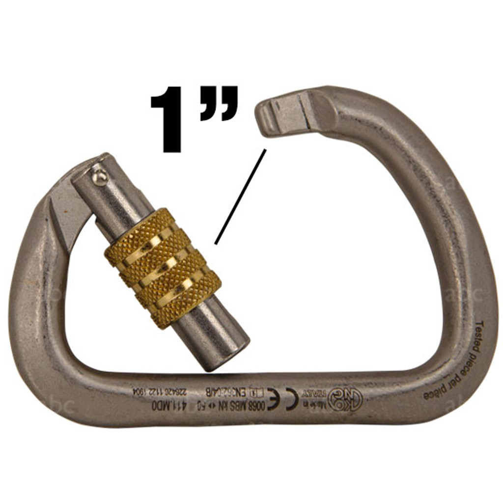 Kong Ovalone Double Locking Steel Carabiner