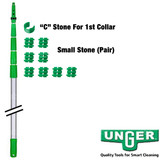 Pole Part -- Unger - TelePlus - Inside Threaded Stone - Single C Shaped