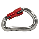 Silver .75" Gate Opening Auto Locking Aluminum Carabiner