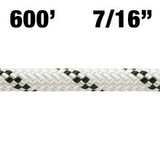 Rope - Petzl - Axis - 600\' - 7/16\" (11mm) - White w/ Black Tracer - NFPA T - 6000lbf - Nylon/Polyester Rope - Petzl - Axis - 600\' - 7/16\" (11mm) - White w/ Black Tracer - NFPA T - 6000lbf - Nylon/Polyester