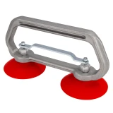Double 4" Suction Cup with Red Silicone Cup