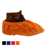 Skid-Resistant Anti-Dust Shoe Cover Booties - Orange - side Skid-Resistant Anti-Dust Shoe Cover Booties - Orange - side