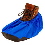 XL Reusable skid resistant shoe covers - 1 Pair - blue